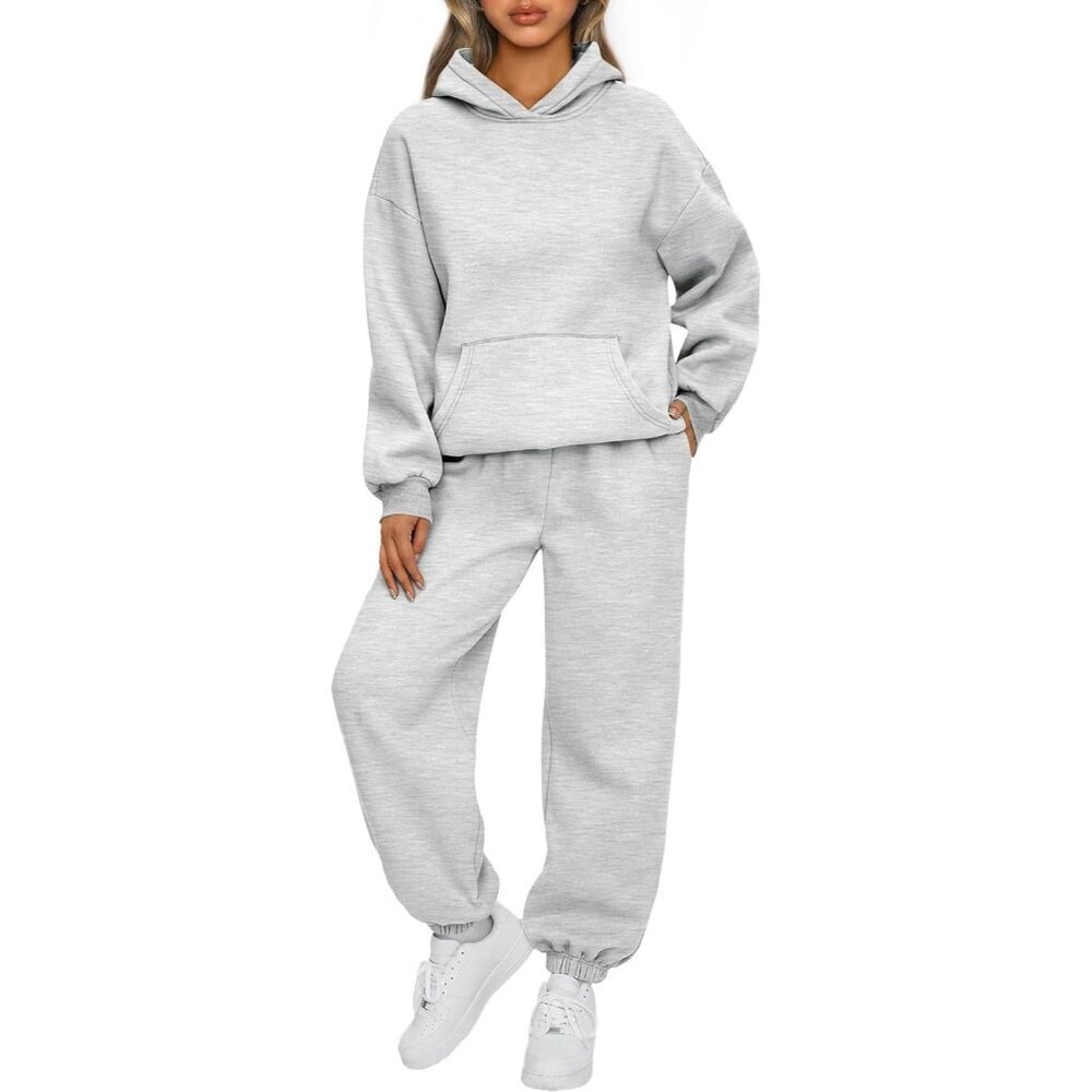 Womens 2 Piece Outfits Lounge Hoodie Sweatsuit Sets Plus Size Fall Fashion Cloth